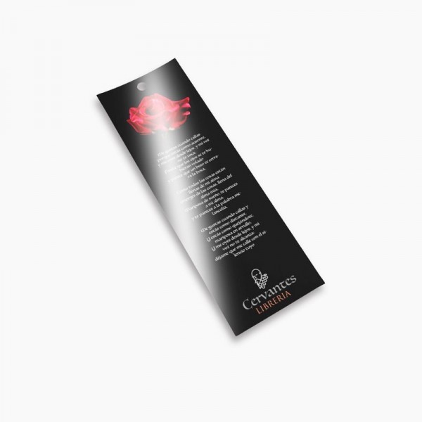 Marca libro con laminado brillo
