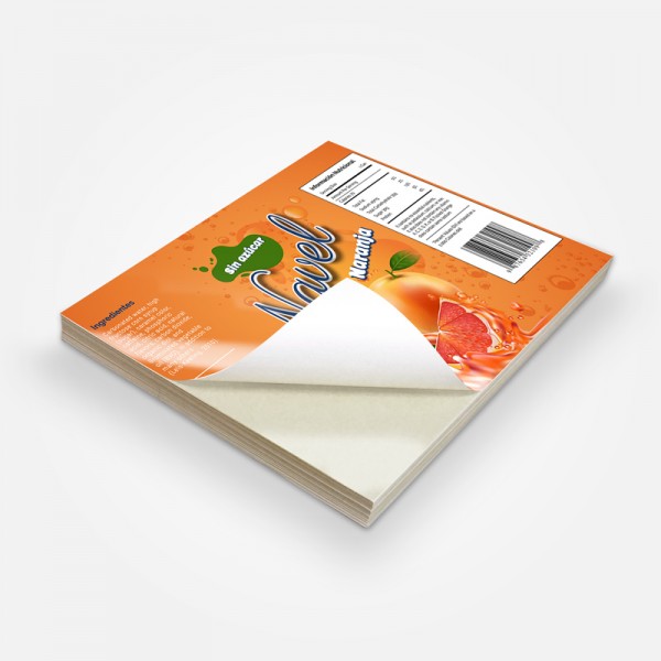 Etiquetas adhesivas rectangulares impresas a color