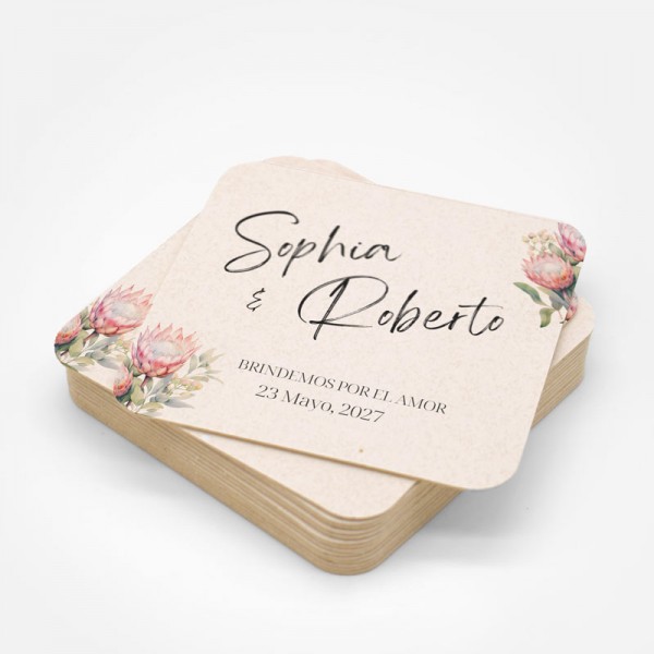 Posavasos en papel secante para eventos impresos a color