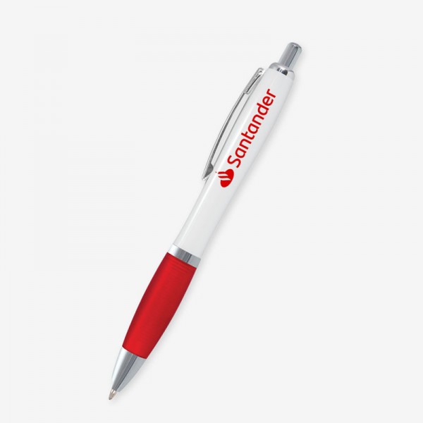 Lapicera personalizada con agarre rojo